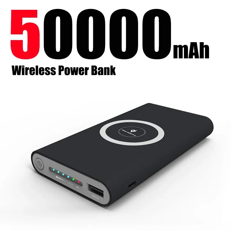 200,000mah Power Bank, Two-way Wireless Fast Charging, Portable Charger Type C, External Battery For Smart Phones