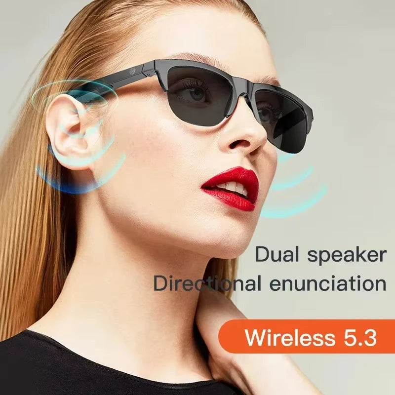 Smart Sunglasses Glasses Bluetooth 5.3, Call, Music,  Waterproof, Anti-UV, For Men and Women, iOS and Android