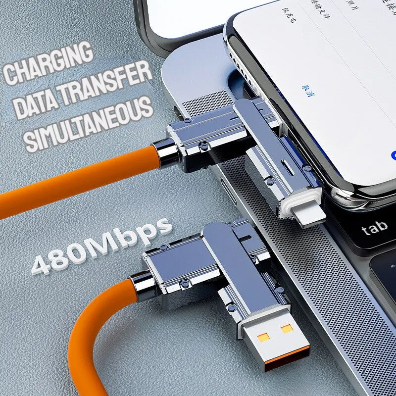 Type C-To-Type C Cable, 66W Fast Charging, Suitable for iPhone, iPad, Motorola, Samsung