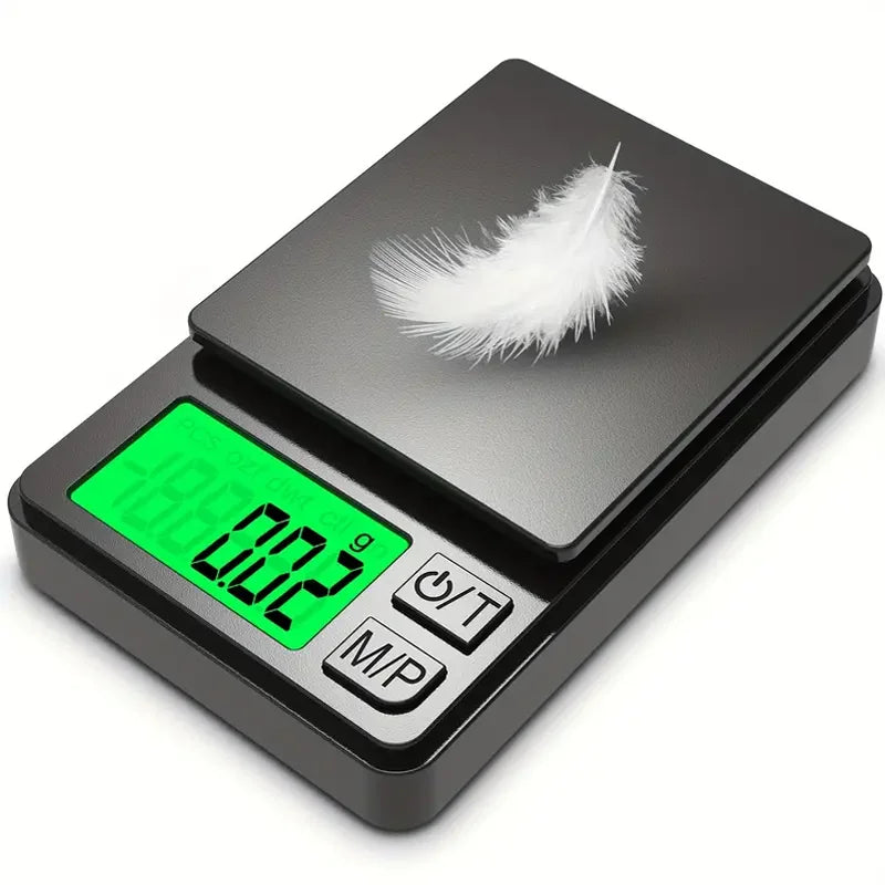 Mini Pocket Scale 1000g X 0.1g - Digital Gram, Food, Jewelry, Ounces/Grains Scale with Backlit LCD