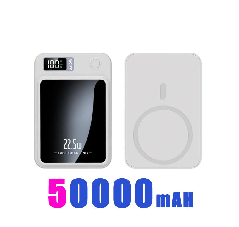 100,000mAH Power Bank Magnetic Wireless 22.5W, Ultra Capacity Super Fast Charger For Iphone15, Samsung, Motorola