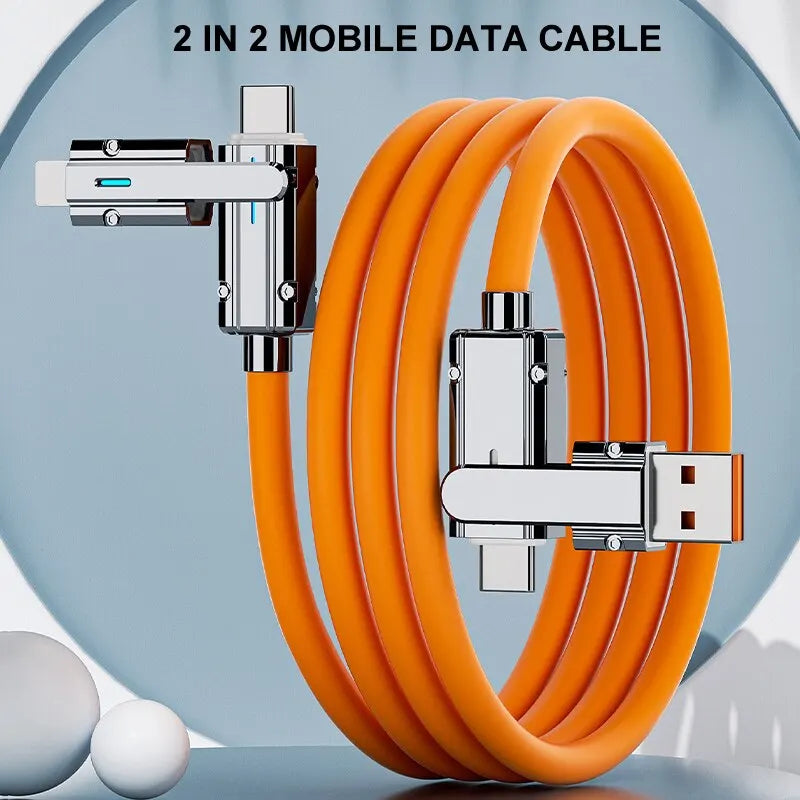 Type C-To-Type C Cable, 66W Fast Charging, Suitable for iPhone, iPad, Motorola, Samsung